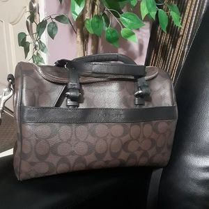 coach duffle with rainbow quilting